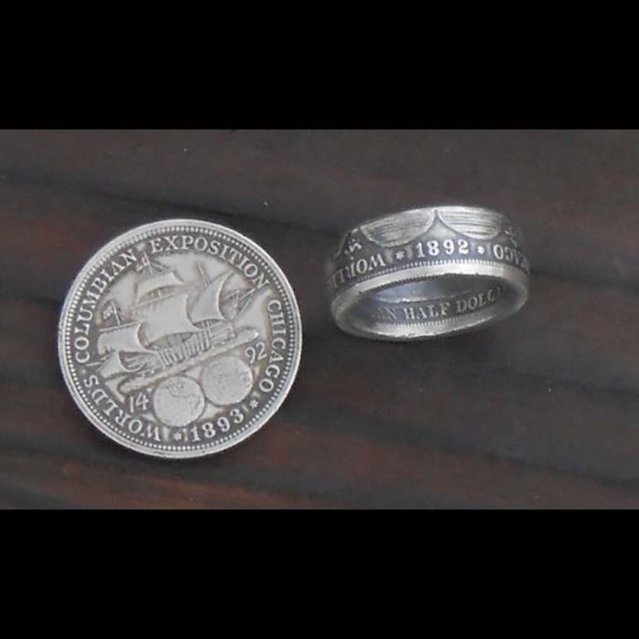 Columbian Exposition Silver Coing Ring