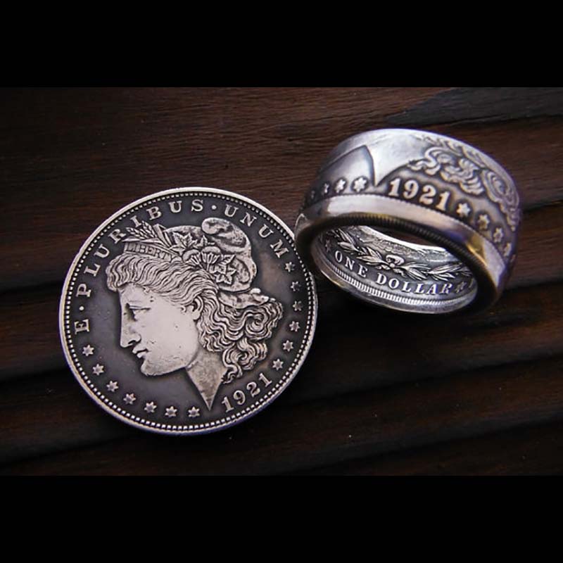 Morgan Silver Dollar Coin Ring – Americoin Rings