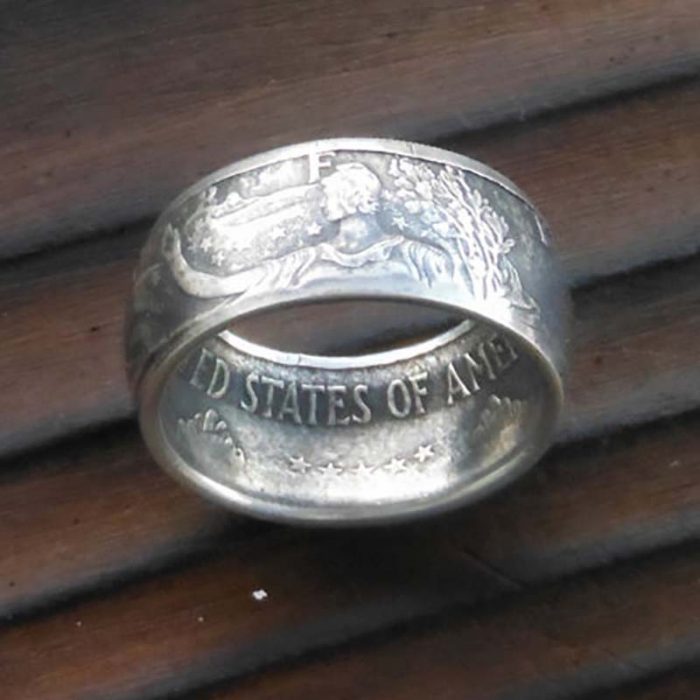 United States Silver Eagle Coin Ring
