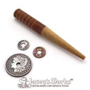 Mandrel for 1/4″ holes in penny and dime sized coins – Coin Ring Tools ...