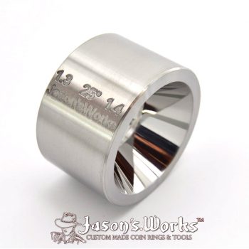 thumbnail image 2 of 17 Degree Reduction Fold Over Double Die Coin Ring Sizer – 1.4 & 1.5, Jewelry Making Tool 2 of 2