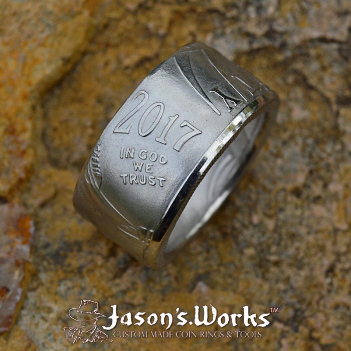 Platinum American Eagle Coin Ring