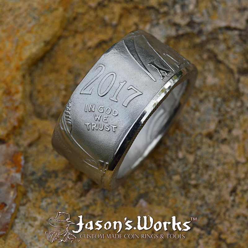 Platinum American Eagle Coin Ring 