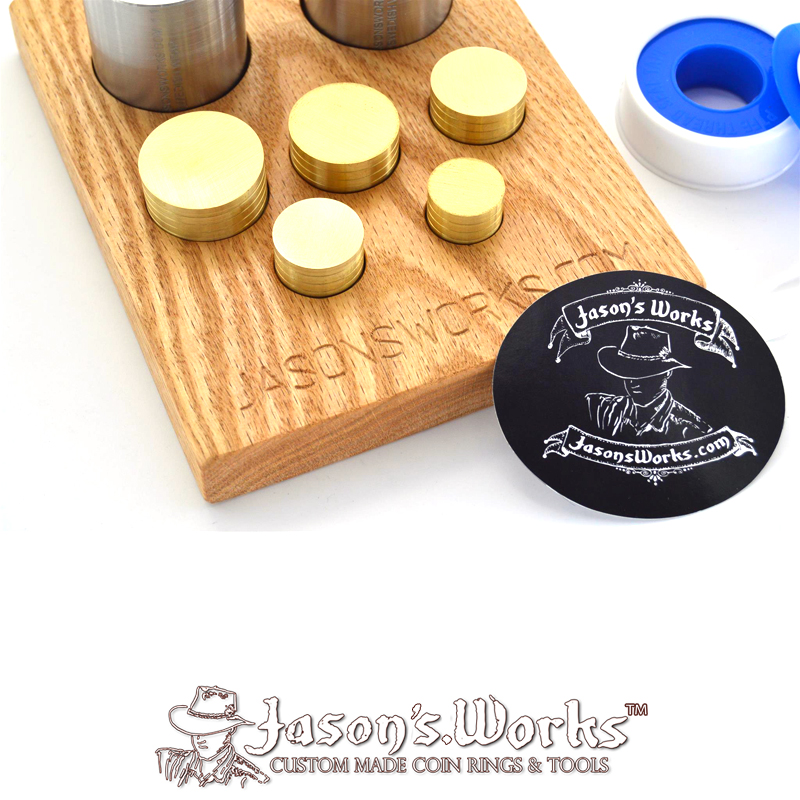 THE ORIGINAL Swedish Wrap Kit for Dollar and Half Dollar Sized Coins and a  FREE Holder! – Coin Ring Tools & Custom Made Coin Rings – Jason's Works