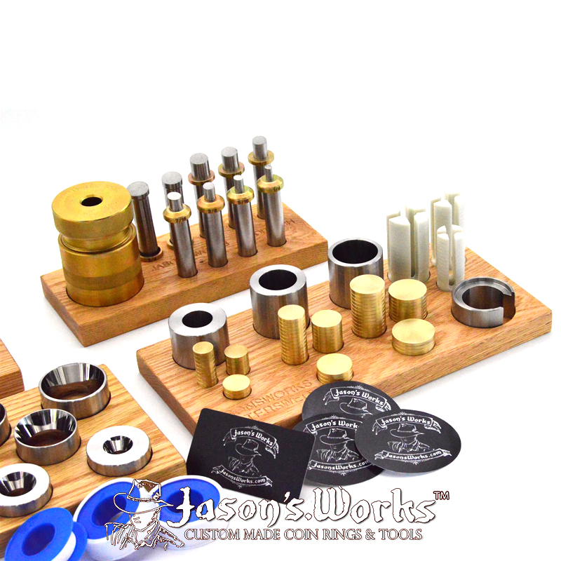 Doming Tool Kit, 4 Pin Sizes, Coin Ring Tools