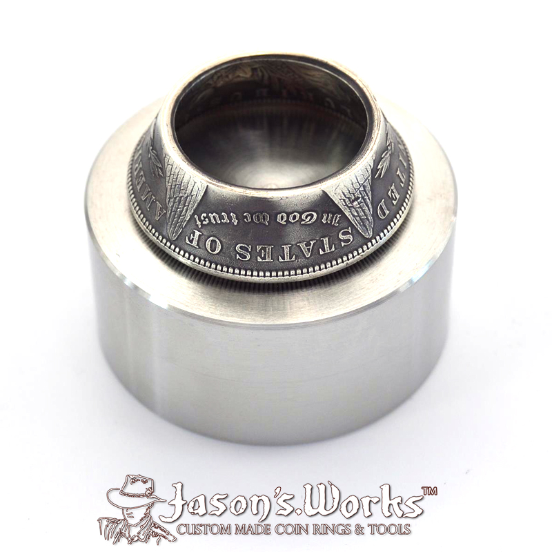 THE ORIGINAL Hardened Stainless Steel Coin Ring Anvil. Fix Wobbly Coin Rings  – Coin Ring Tools & Custom Made Coin Rings – Jason's Works