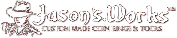 Coin Ring Tools & Custom Made Coin Rings – Jason's Works Logo